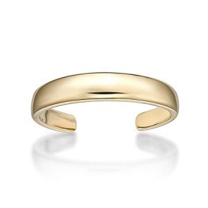 Classic 10k Yellow Gold Adjustable Toe Ring