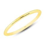 Solid 14K Gold Stackable Wedding Bands for Him & Her