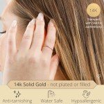 Solid 14K Gold Stackable Wedding Bands for Him & Her