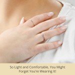 Solid 14K Gold Stackable Wedding Bands for Him & Her