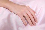 10k Yellow Gold Infinity Cubic Zirconia Ring