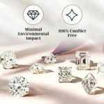 0.5 Carat Lab Created Diamond Stud Earrings