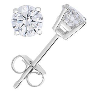 1/4 cttw Diamond Stud Earrings in 14K White Gold