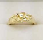 10k Yellow Gold Women's Nugget Ring