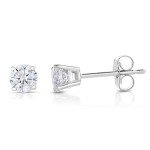 1/4 cttw Diamond Stud Earrings in 14K White Gold