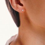 1/4 cttw Diamond Stud Earrings in 14K White Gold