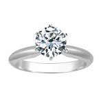 Elegant 1 Carat Lab Grown Diamond Engagement Ring