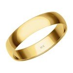 10K Yellow Gold 4MM Women’s Wedding Band
