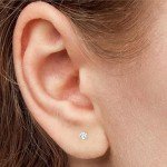 1/4 ct. Round Lab Diamond Gold Stud Earrings