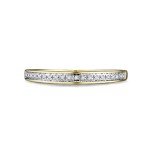 Dainty 10K Yellow Gold Diamond Stacking Ring