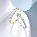 Dainty 10K Yellow Gold Diamond Stacking Ring