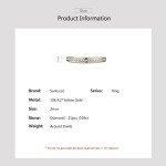 Dainty 10K Yellow Gold Diamond Stacking Ring