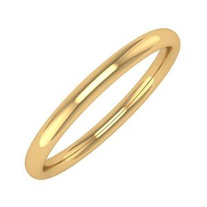 14K Yellow Gold 2mm Simple Wedding Ring