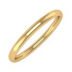 14K Yellow Gold 2mm Simple Wedding Ring