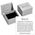 10K White Gold Black Diamond Twist Promise Ring
