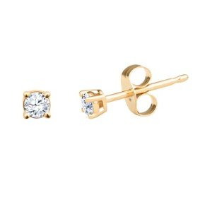 Diamond Stud Earrings in 10kt Yellow Gold