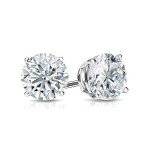 1 Carat Lab Grown Diamond Round Stud Earrings