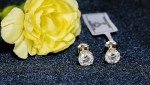 IGI Certified 2 Carat White Gold Diamond Studs