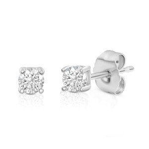Lab Grown Diamond Stud Earrings in 14K Gold