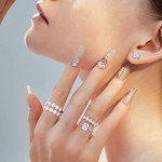 Radiant Cut Moissanite Ring in White Gold