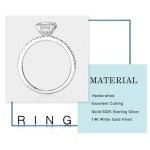 Radiant Cut Moissanite Ring in White Gold