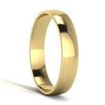 14k Yellow Gold 4mm Polished Wedding Band