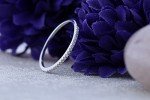 Dazzlingrock 0.08 Cttw Diamond Stackable Wedding Band