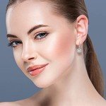 Elegant Square Silver Dangle Earrings with Diamonds