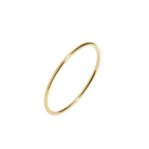 14K Solid Gold Thin Wedding Band for Women