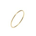 14K Solid Gold Thin Wedding Band for Women