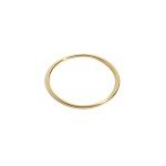 14K Solid Gold Thin Wedding Band for Women