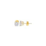 1 Carat Lab Grown Diamond Stud Earrings in 14K Gold