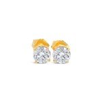 1 Carat Lab Grown Diamond Stud Earrings in 14K Gold