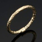 14k Yellow Gold 2mm Diamond-Cut Ring - Size 9