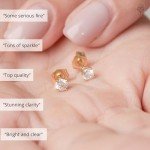 14k Yellow Gold Lab Grown Diamond Stud Earrings