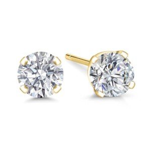 Lab Grown Diamond Stud Earrings in 14K Gold