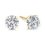 Lab Grown Diamond Stud Earrings in 14K Gold