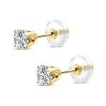 Lab Grown Diamond Stud Earrings in 14K Gold