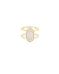 Kendra Scott Elyse Ring in Gold with Drusy