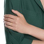 10K Yellow Gold Minimalist Wavy Thumb Ring, Size 9