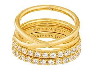 Kendra Scott Livy 14k Gold-Plated Ring Set