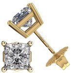 Lab Grown Diamond Stud Earrings in 14K Gold