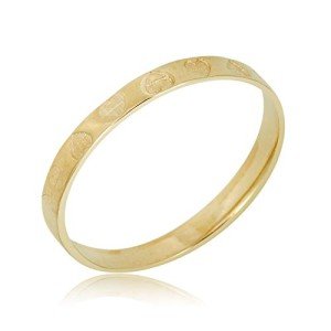 Avora 10K Yellow Gold Heart Stackable Ring Size 3
