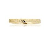 Avora 10K Yellow Gold Heart Stackable Ring Size 3