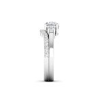 1.00 Carat 14k Gold 3 Stone Engagement Ring Set