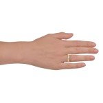 Avora 10K Yellow Gold Heart Stackable Ring Size 3