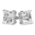 14k White Gold Diamond Stud Earrings for All