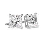14k White Gold Diamond Stud Earrings for All