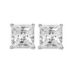14k White Gold Diamond Stud Earrings for All