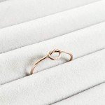 10k Yellow Gold Stacking Knot Ring - Size 7